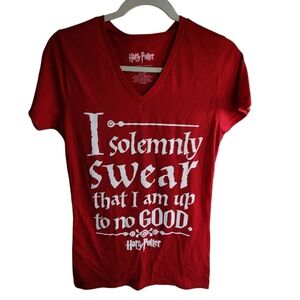 Warner Bros. Red Harry Potter V-Neck Tee